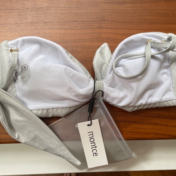 New Montce Pearl Cabana bikini top Size M - Picture 3 of 4